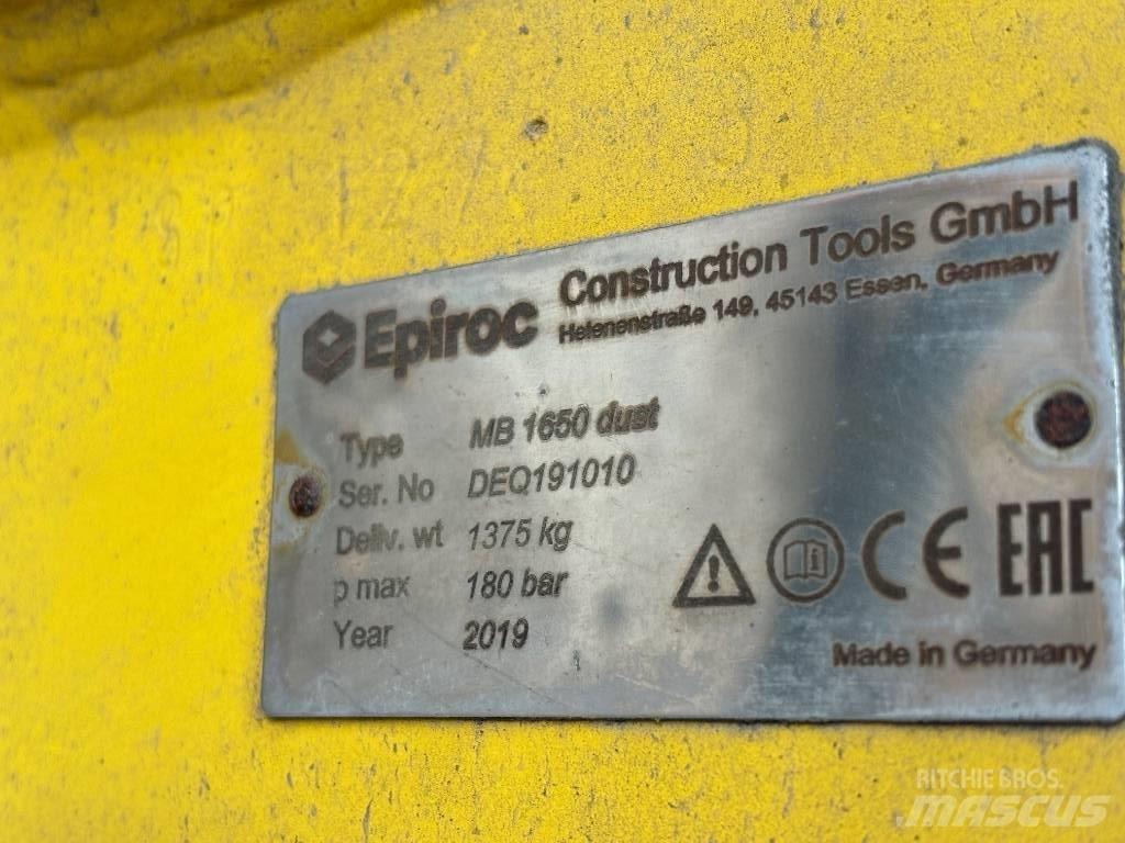 Epiroc MB 1650 Dust Ciocane / Concasoare