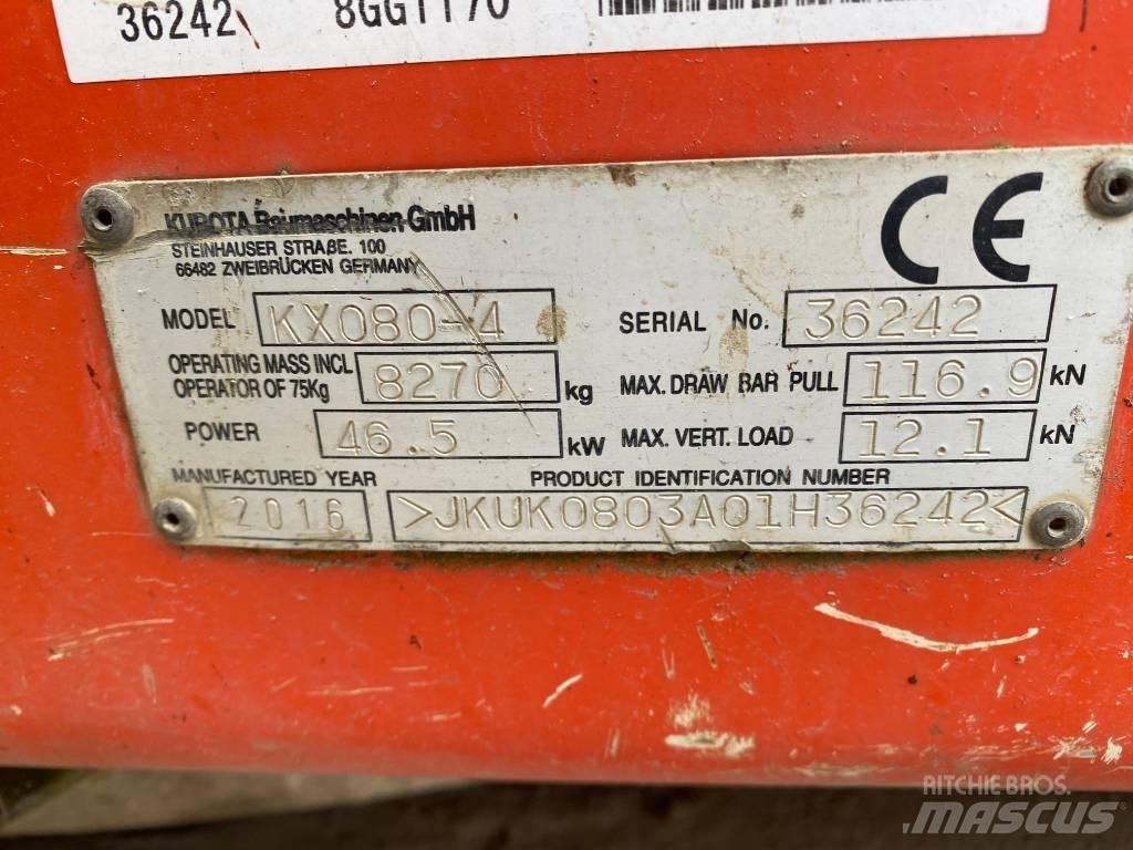 Kubota KX 080-4 Excavatoare 7t - 12t
