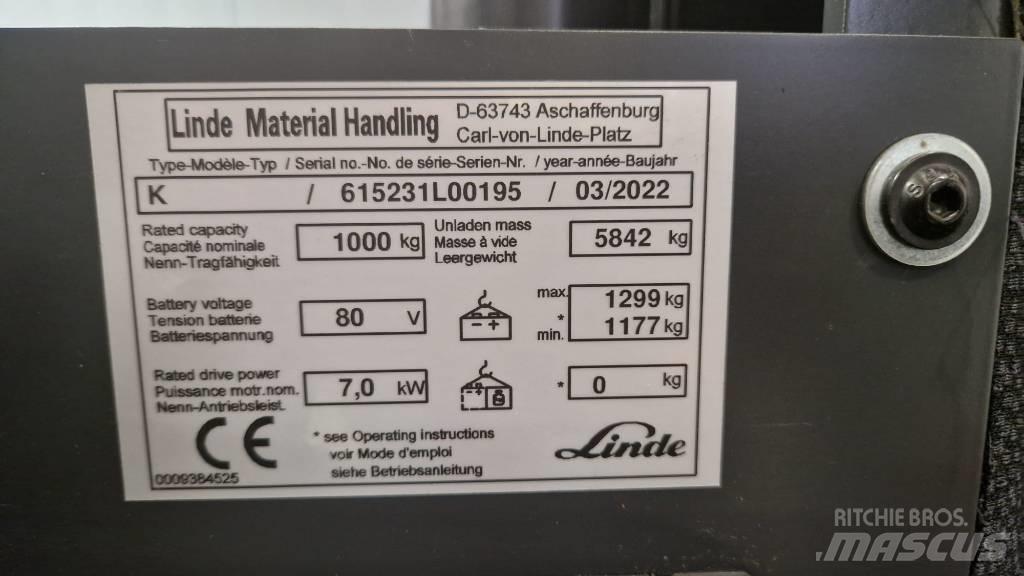 Linde K Stivuitor electric