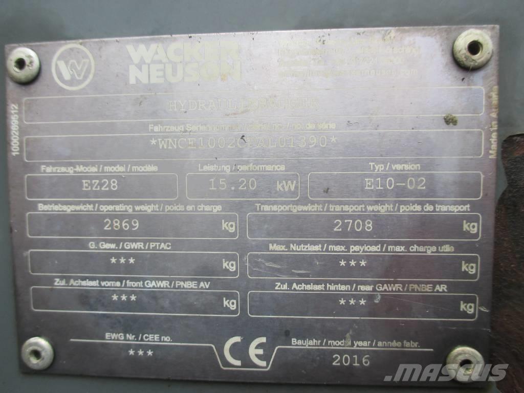 Wacker Neuson EZ 28 Mini excavatoare < 7t