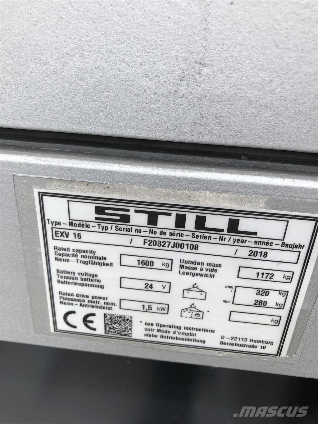 Still EXV 16 Transpaleti autopropulsanti