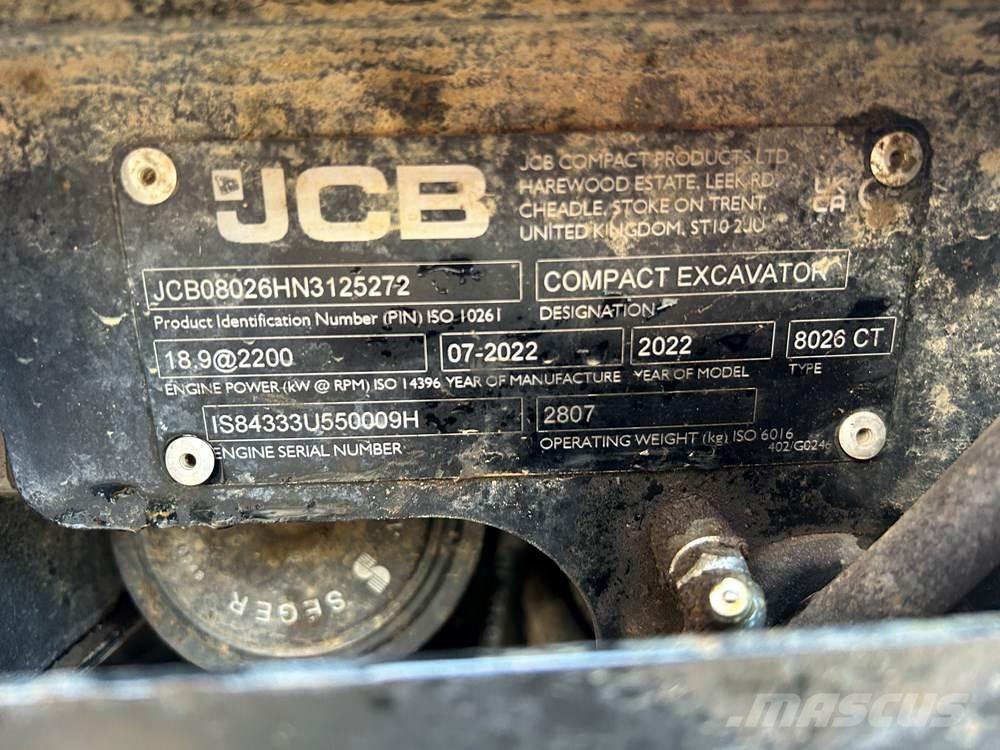 JCB 8026 Mini excavatoare < 7t