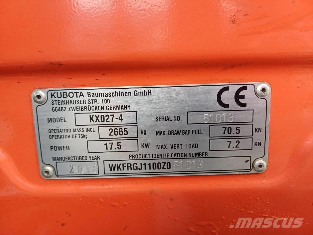 Kubota KX027-4 Mini excavatoare < 7t