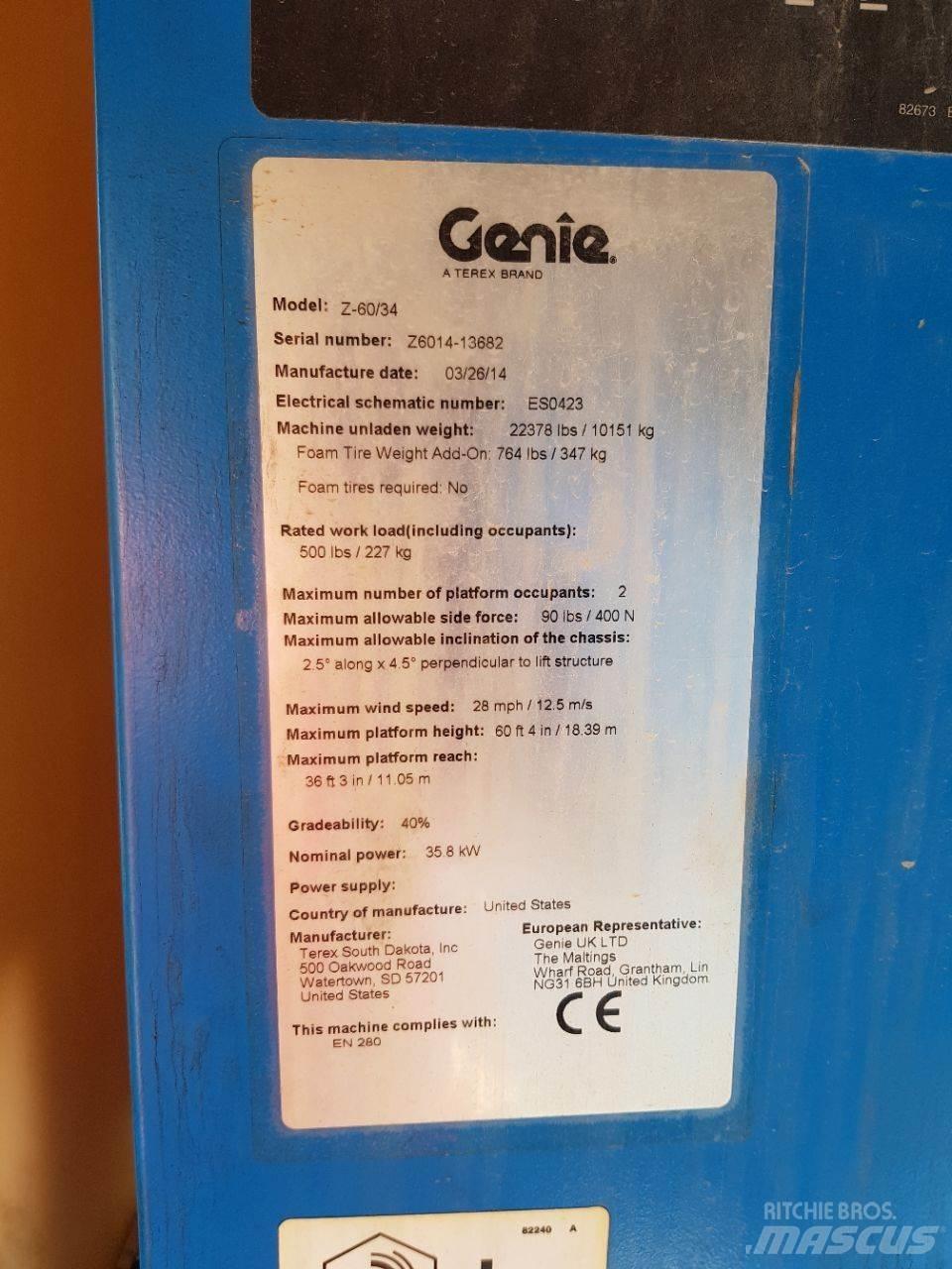 Genie Z60 Nacele cu brat articulat