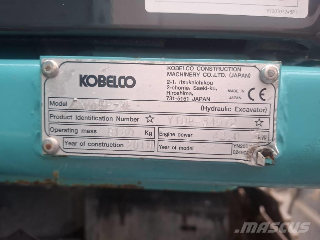 Kobelco SK 75 SR-3E Excavatoare 7t - 12t