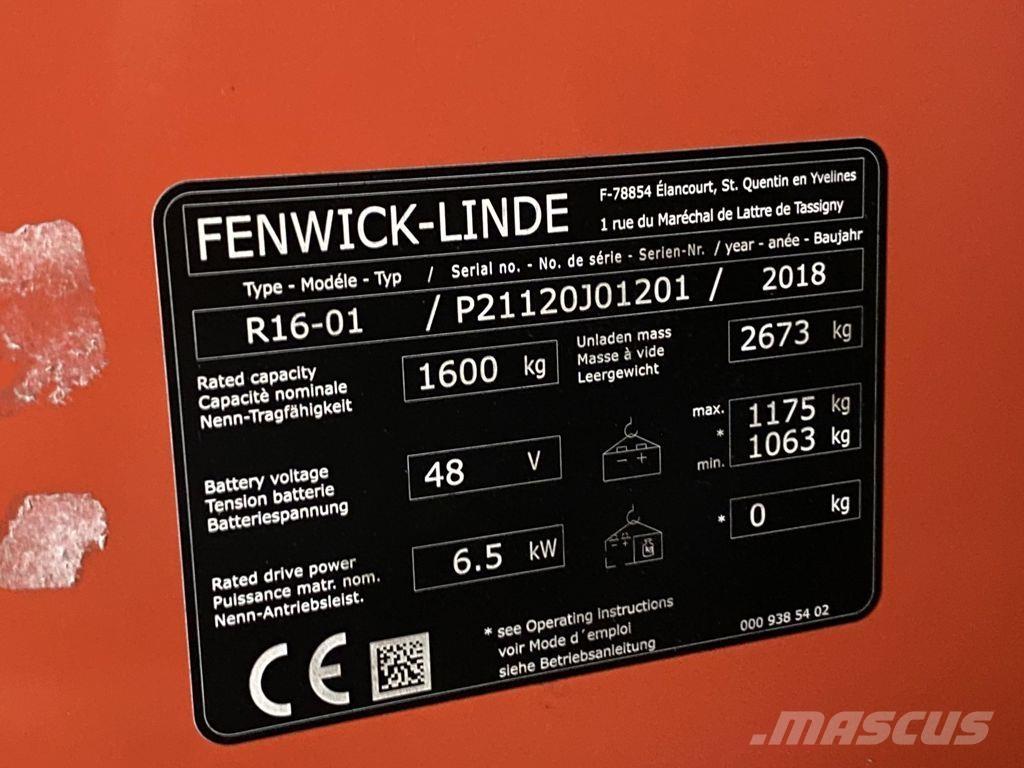 Linde R16-01 Stivuitor cu catarg retractabil