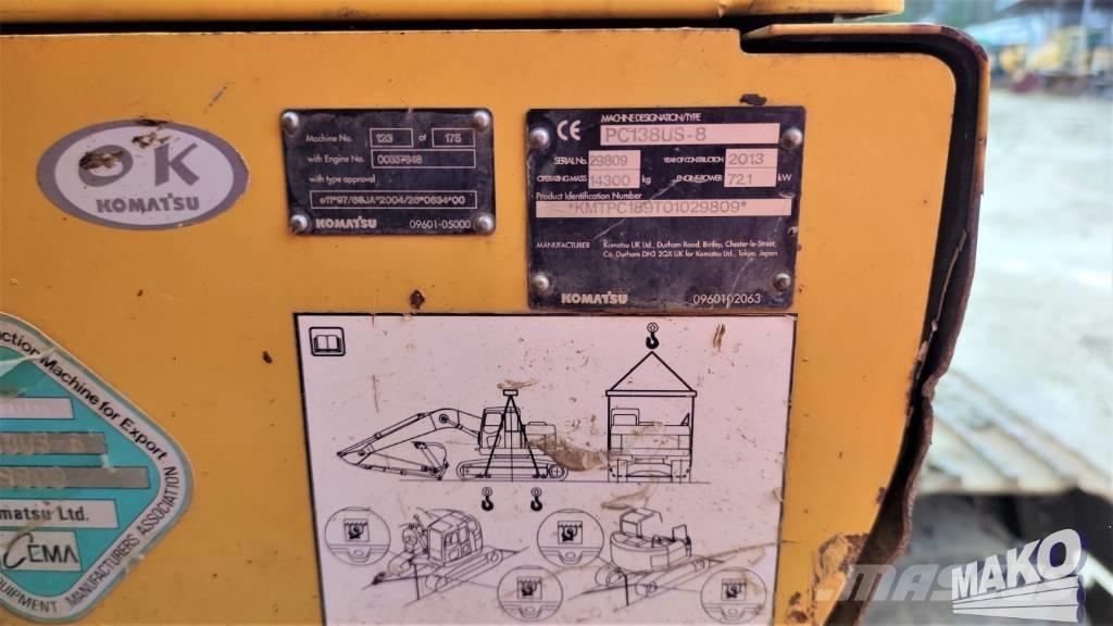 Komatsu PC 138 US-8 Excavatoare pe șenile
