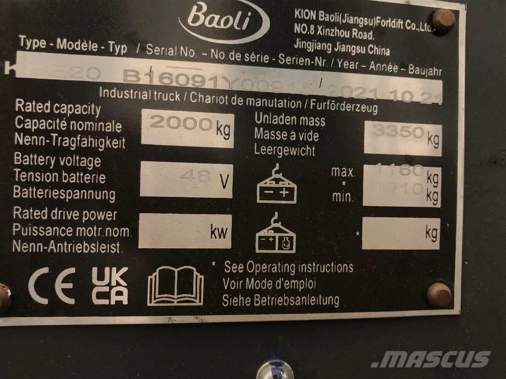 Baoli KBE 20-N Stivuitor electric