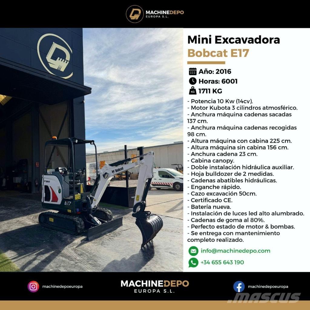 Bobcat E 17 Mini excavatoare < 7t
