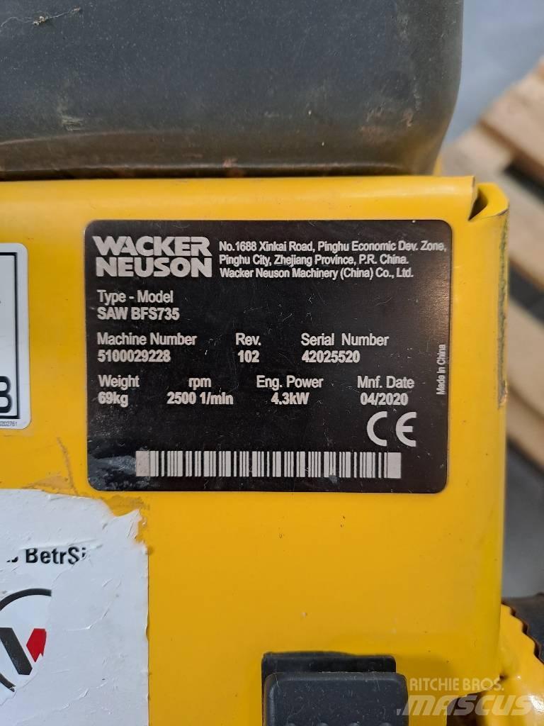 Wacker Neuson BFS735 Fierastrau pentru stanca si beton