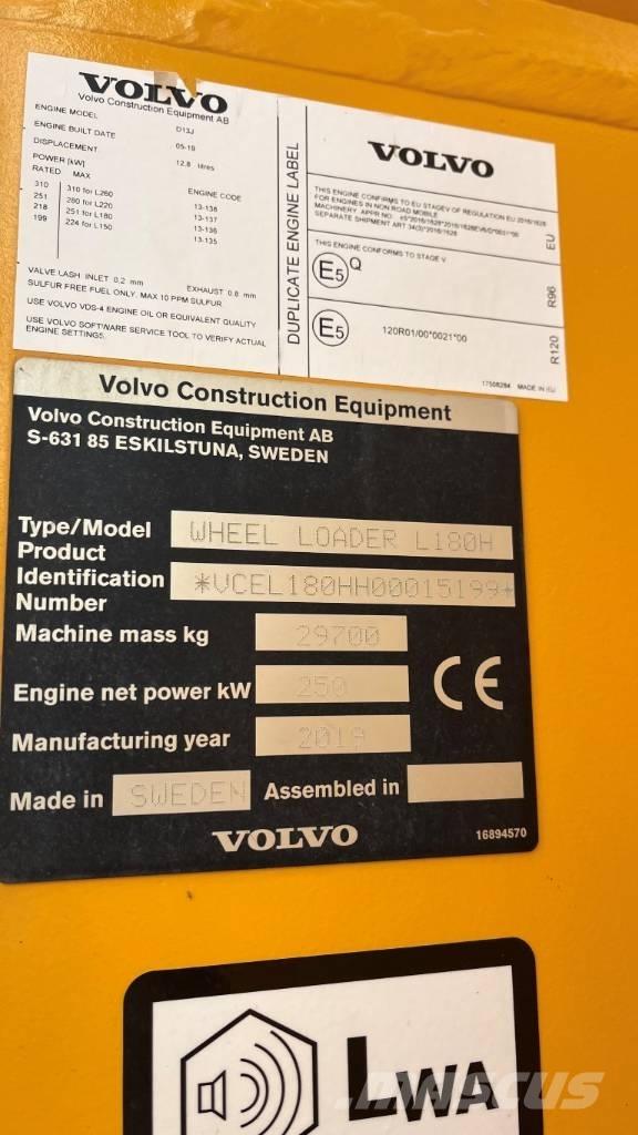 Volvo L180H Incarcator pe pneuri