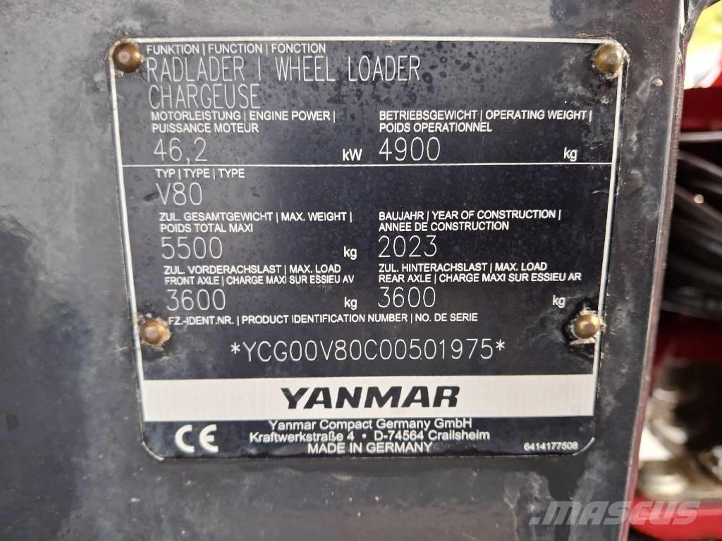 Yanmar V 80 Incarcator pe pneuri