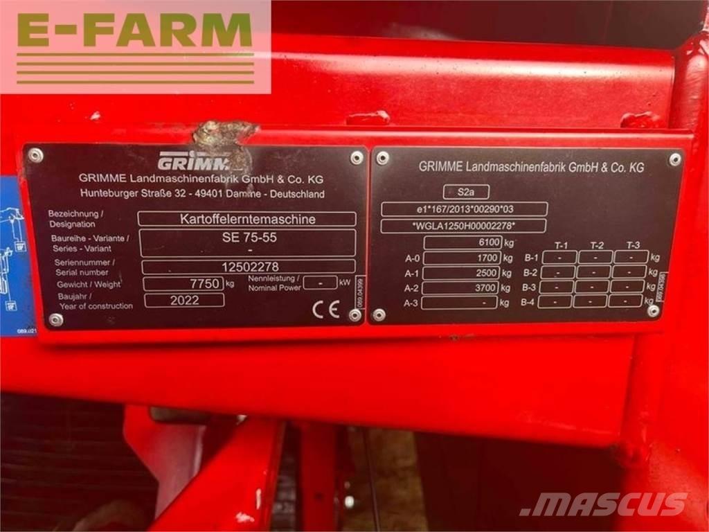 Grimme se 75-55 sb Recoltatoare de cartofi