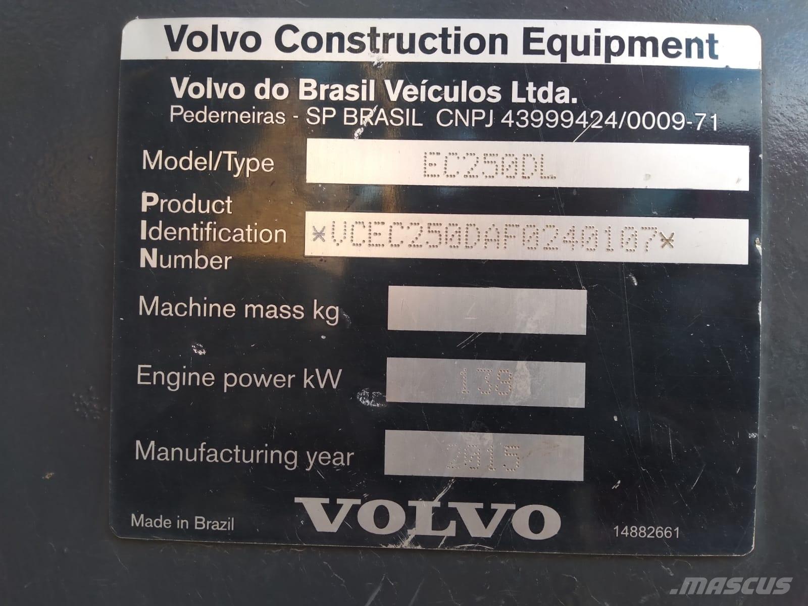 Volvo EC 250 D L Excavatoare pe șenile
