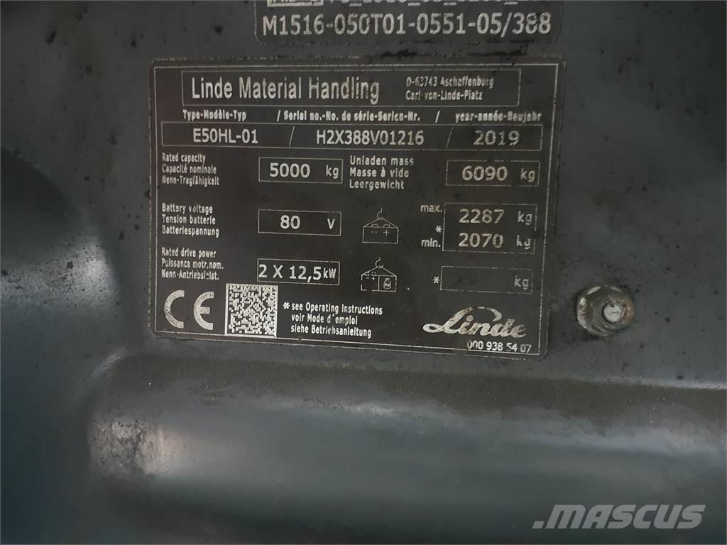 Linde E50HL Stivuitor electric