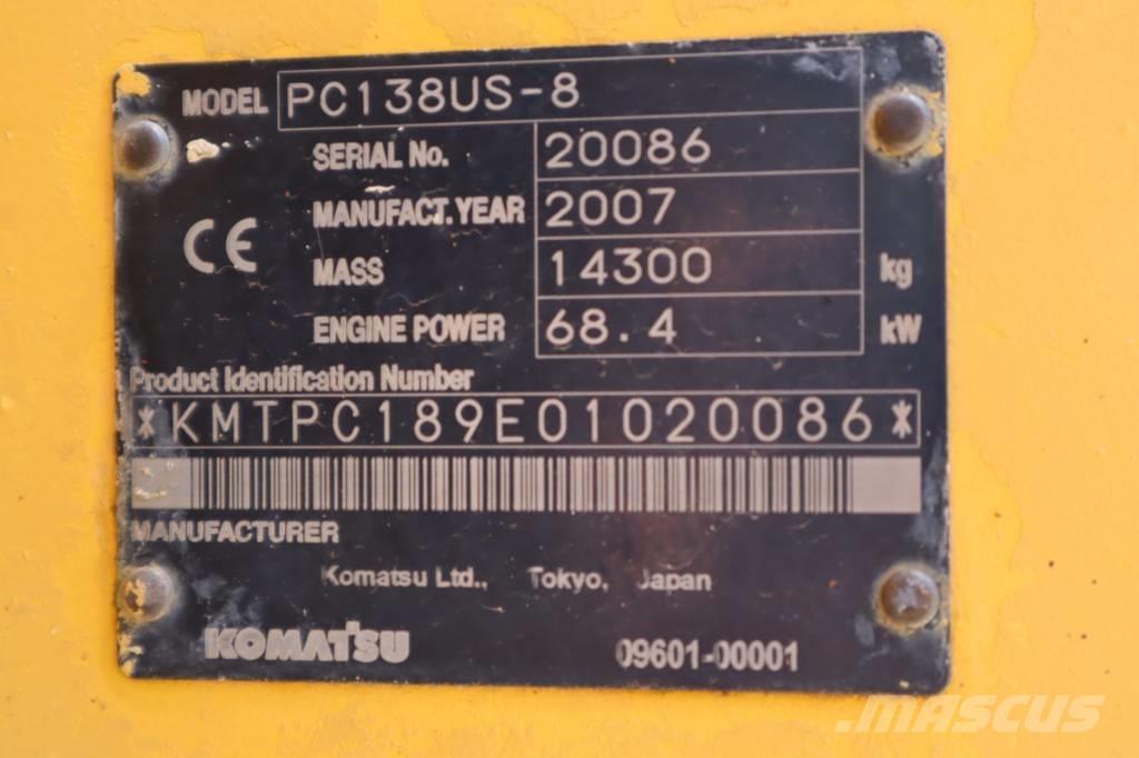 Komatsu PC138US-8 Excavatoare pe șenile
