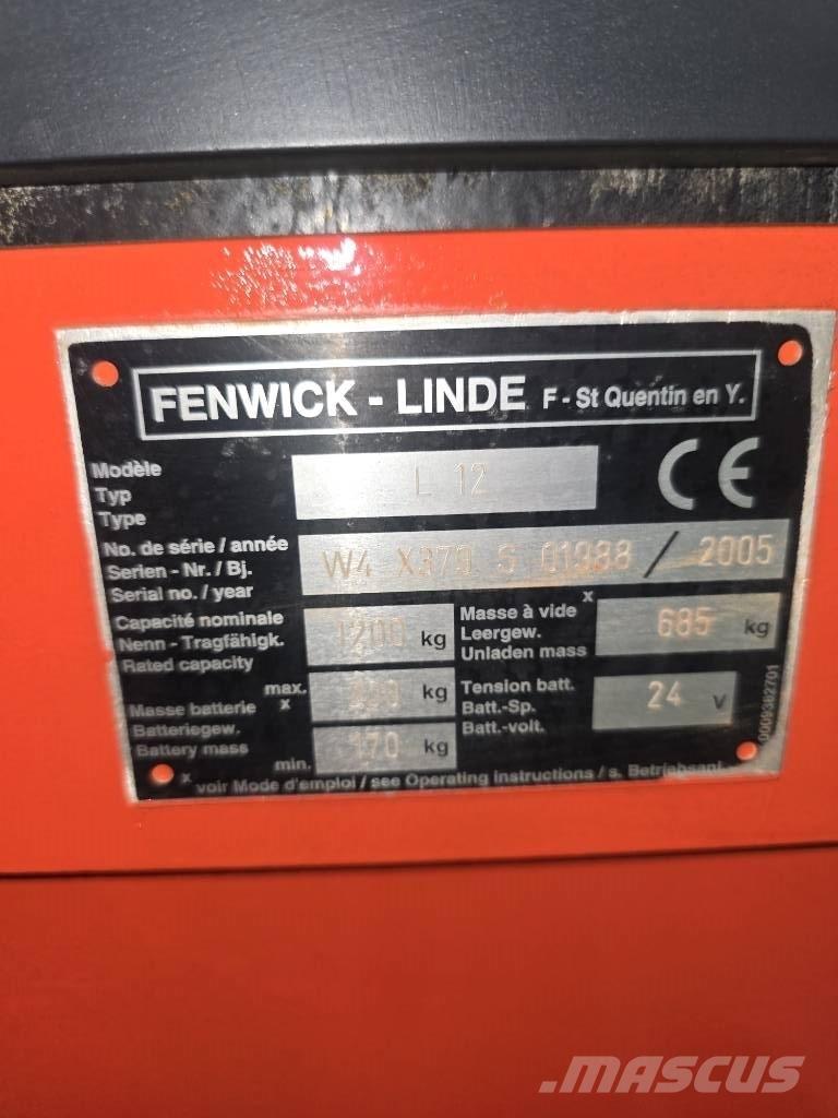 Linde L 12 Transpaleti autopropulsanti