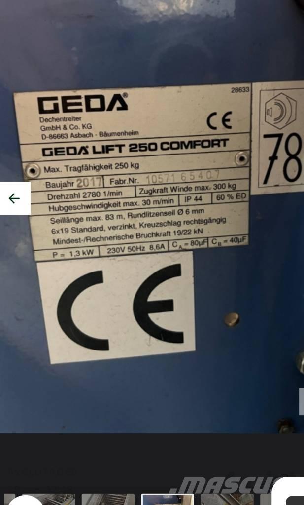 Geda Comfort 250 Dispozitive de ridicare / lifturi pentru diferite materiale