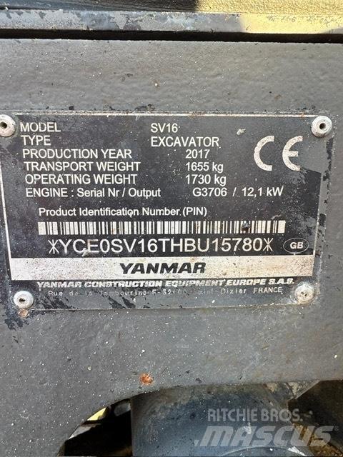 Yanmar SV 16 Mini excavatoare < 7t