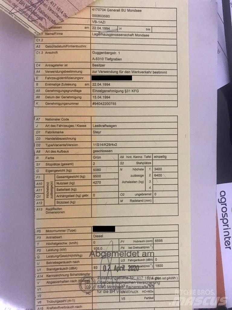 Steyr 9S14 Autobasculante remorci