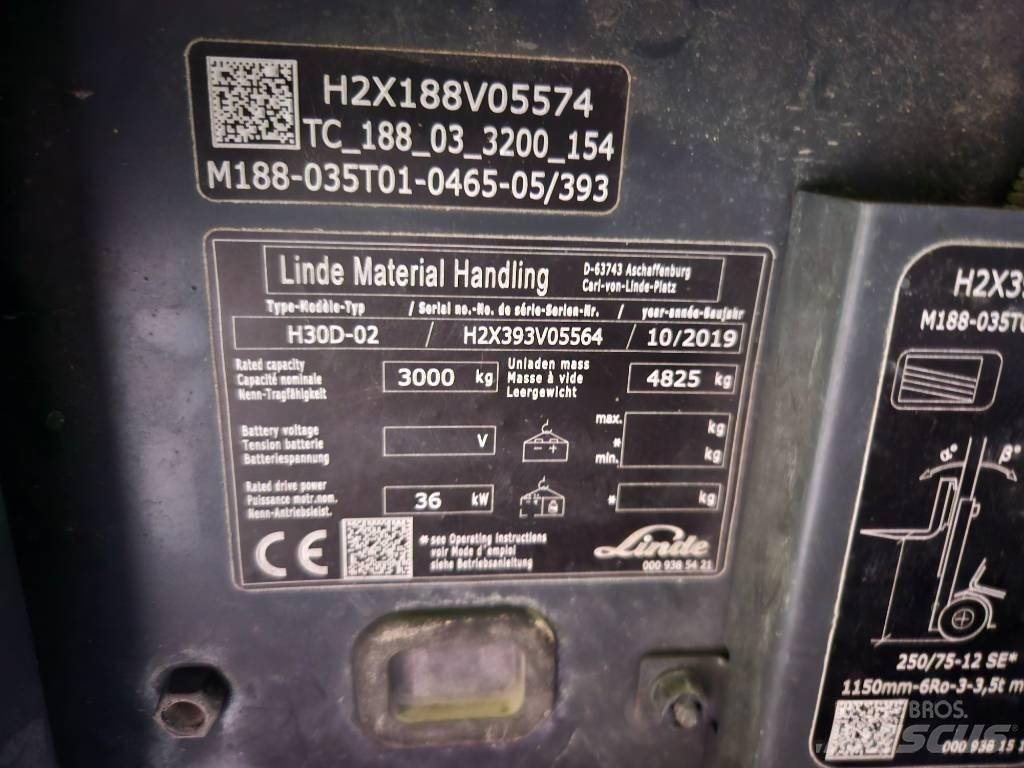 Linde H30D Stivuitor diesel