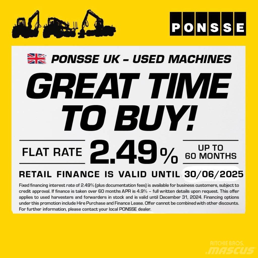 Ponsse Ergo 8W Combine forestiere