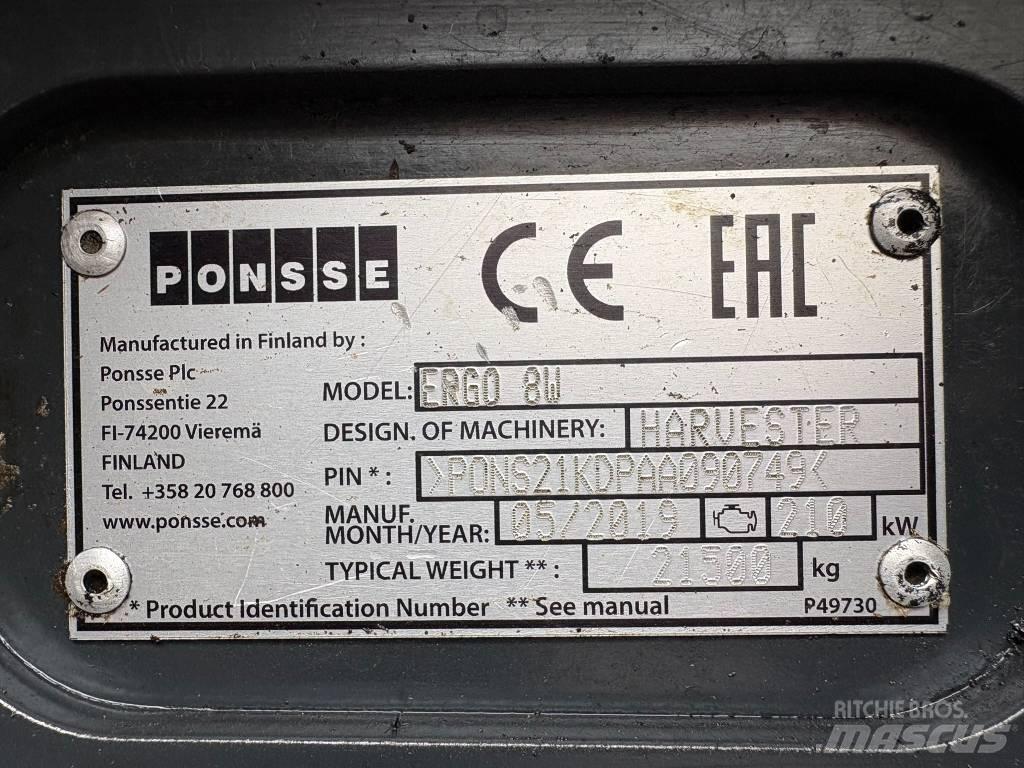 Ponsse Ergo 8W Combine forestiere