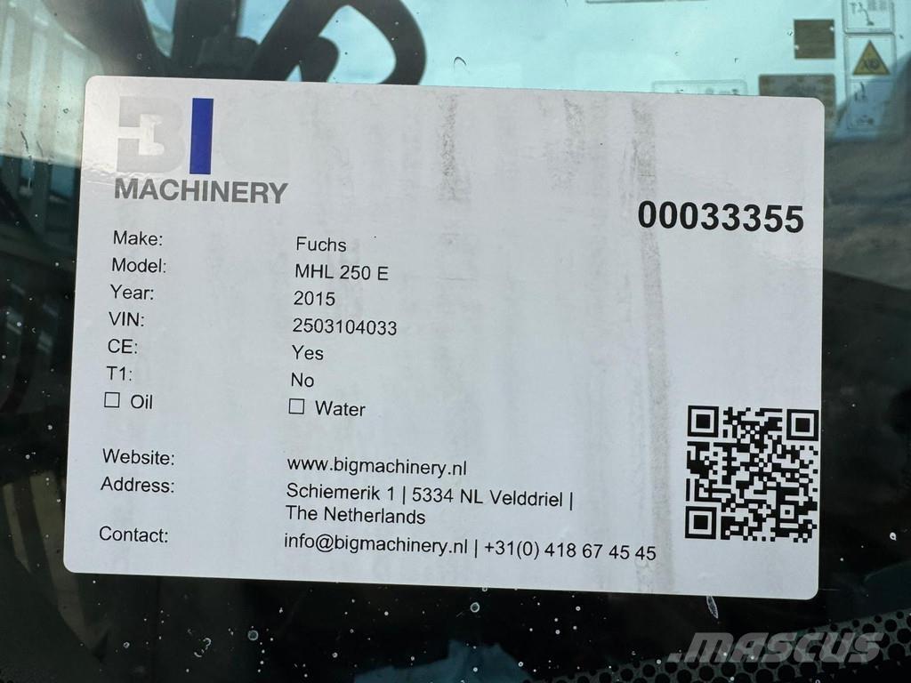 Fuchs MHL 250 Paleta de manipulare