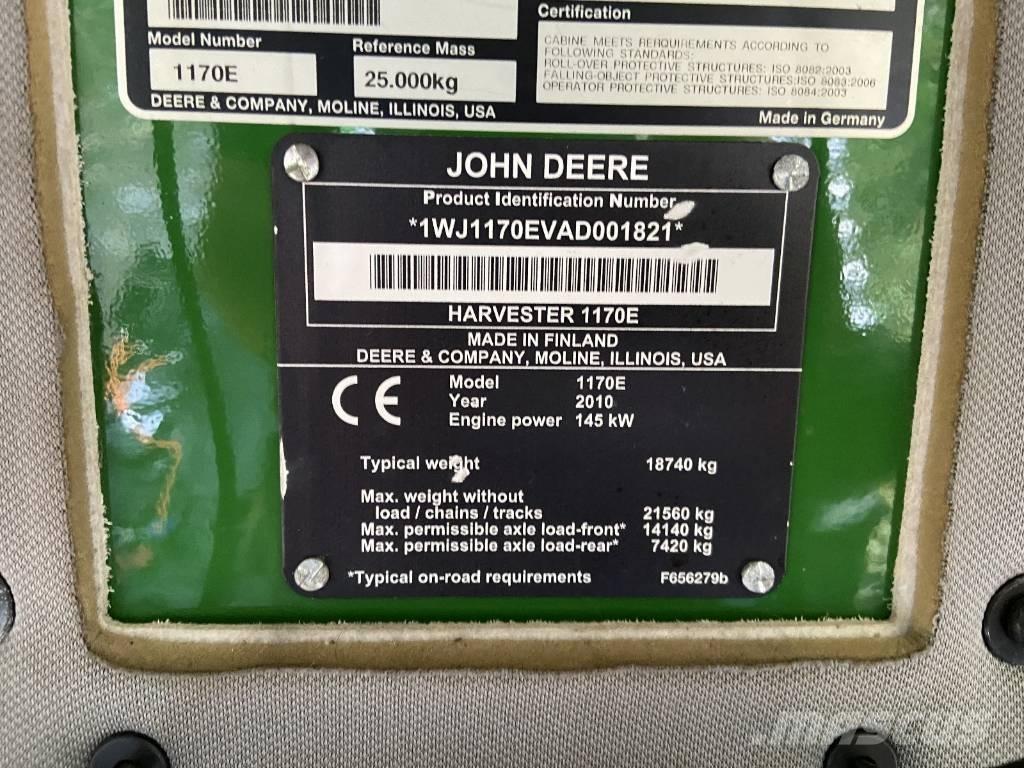 John Deere 1170 E Combine forestiere