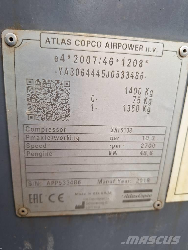 Atlas Copco XATS138 Compresoare
