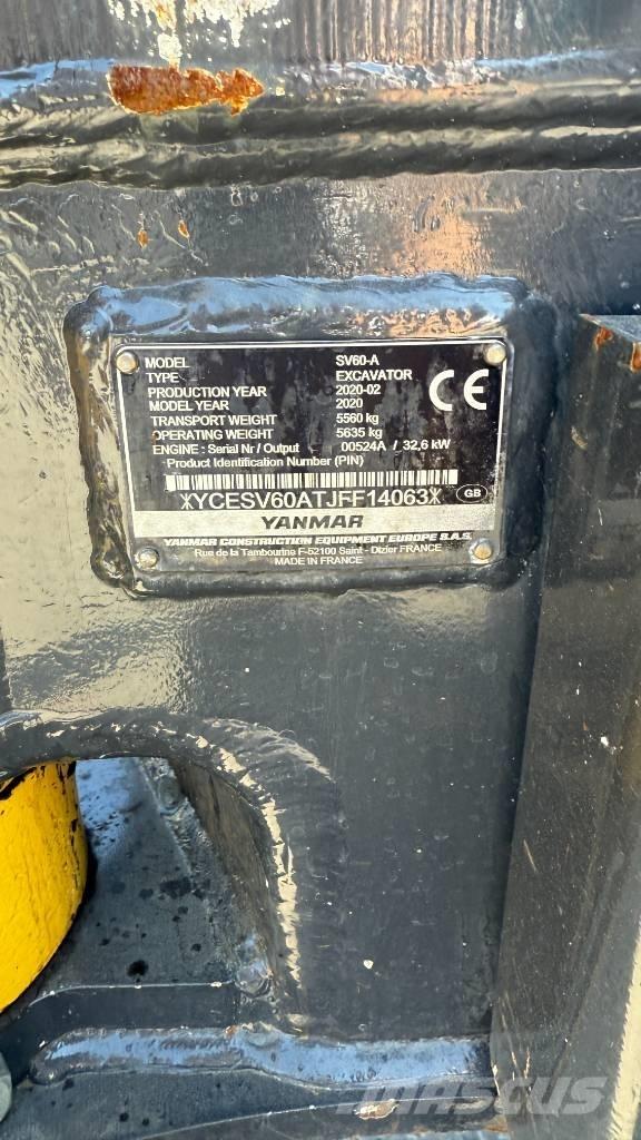Yanmar SV 60 Mini excavatoare < 7t