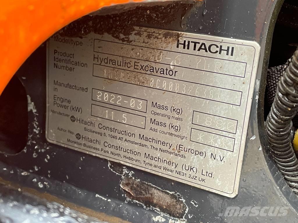 Hitachi ZX 19 U-6 Mini excavatoare < 7t