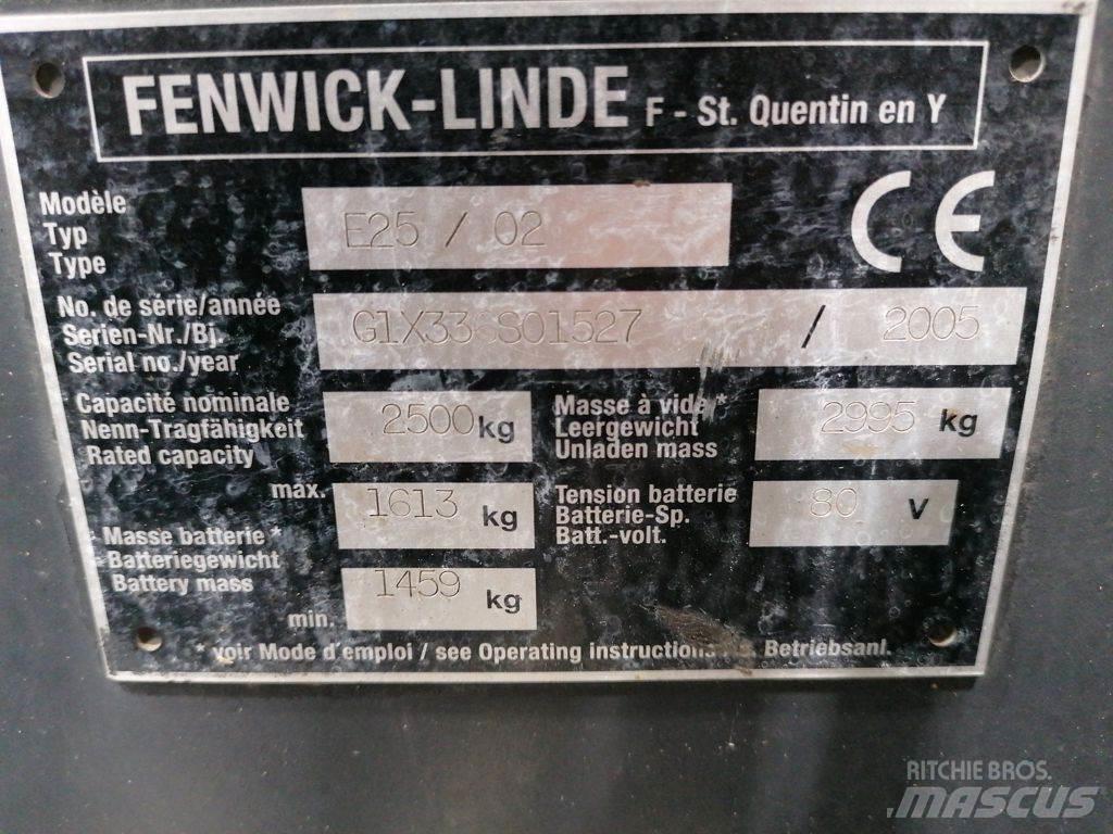 Linde E25/02 Stivuitor electric
