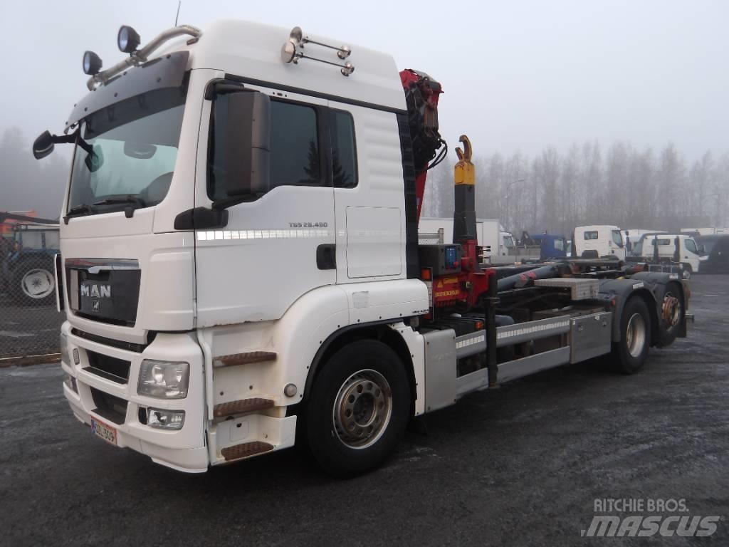 MAN TGS 26.480 6x2 Camion cu carlig de ridicare