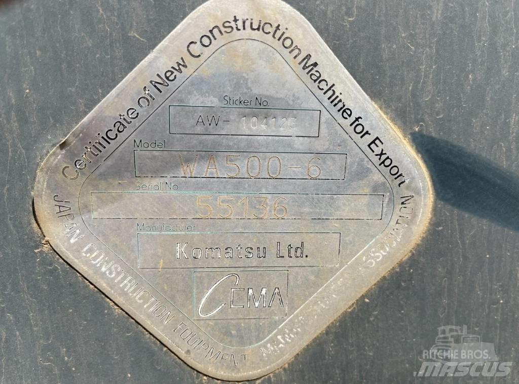 Komatsu WA 500-6 Incarcator pe pneuri