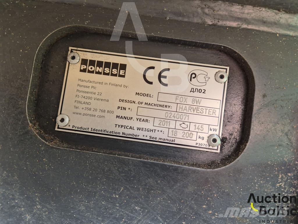 Ponsse Fox 8W Combine forestiere