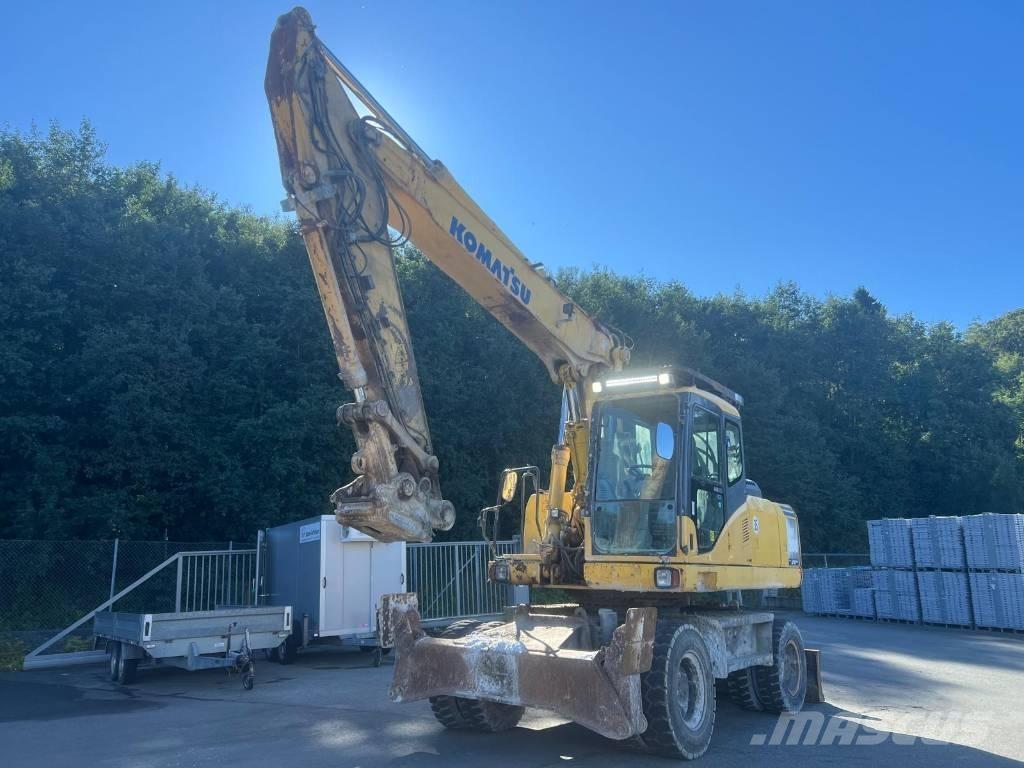 Komatsu PW 200-7 Excavatoare cu roti
