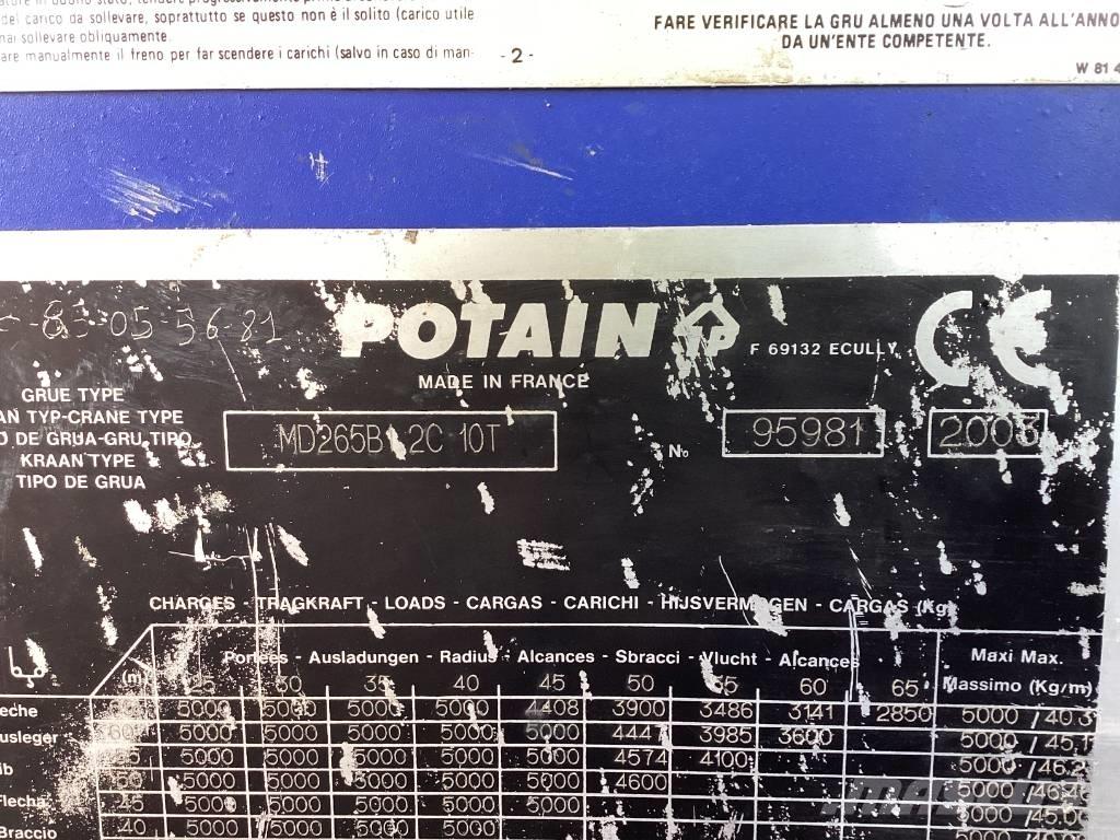 Potain MD265B1-J10 Macarale turn