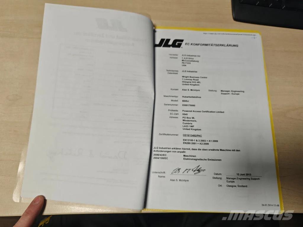 JLG 660 SJ Nacele cu brat telescopic