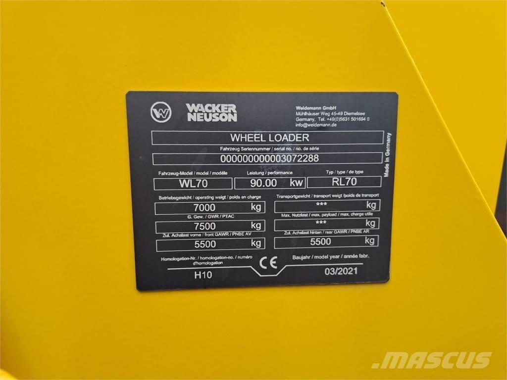 Wacker Neuson WL70 Incarcator pe pneuri