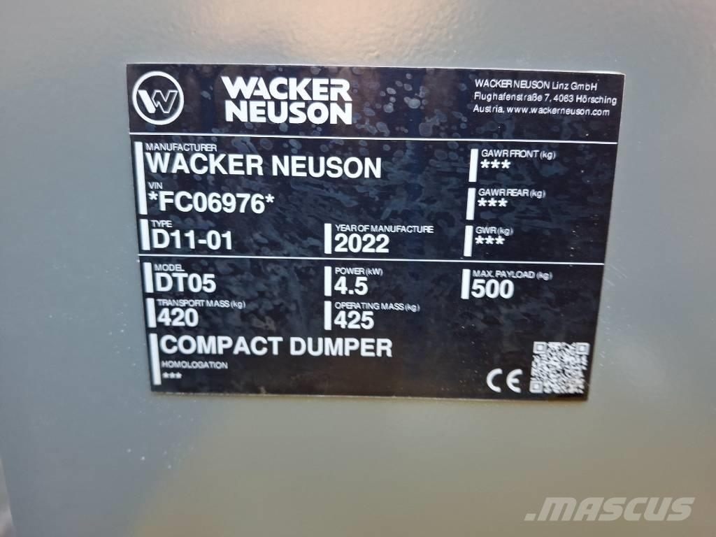 Wacker Neuson DT 05 Autobasculante cu senile