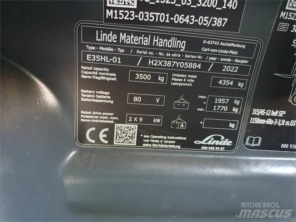 Linde E35HL Stivuitor electric