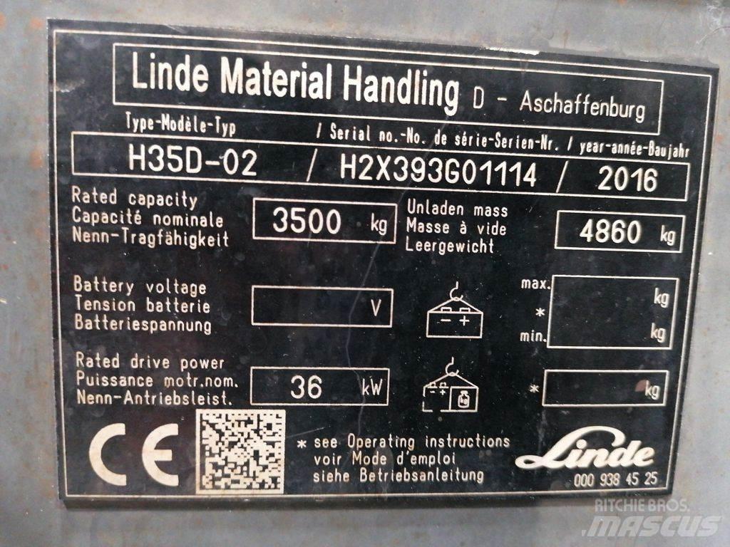 Linde H35D-02 Stivuitor diesel