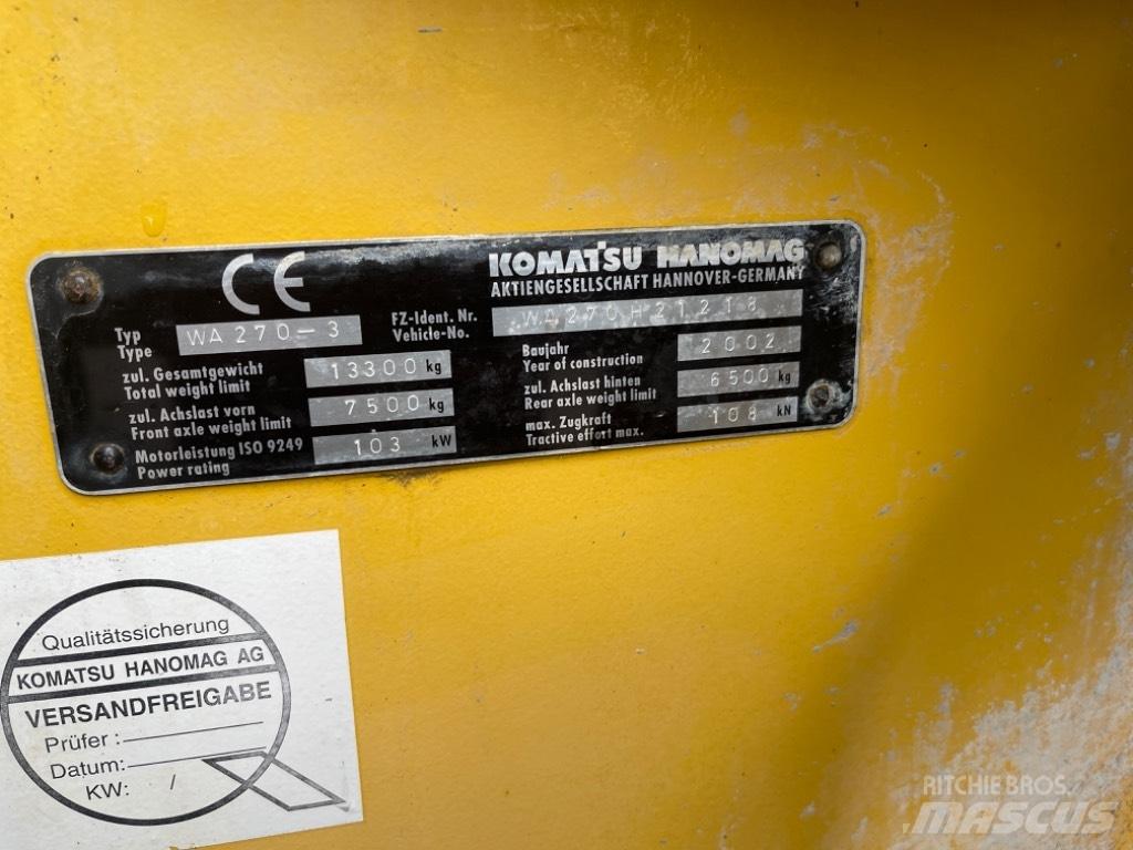 Komatsu WA 270-3 Incarcator pe pneuri