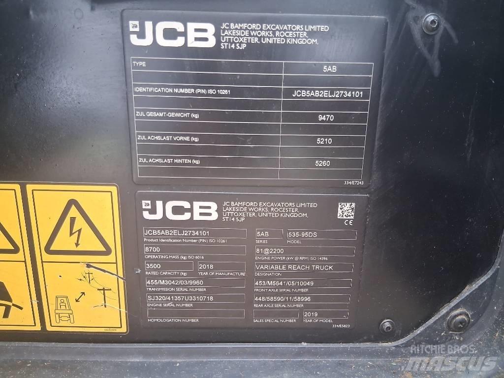 JCB 535-95 Încărcătoare pe roți telescopice