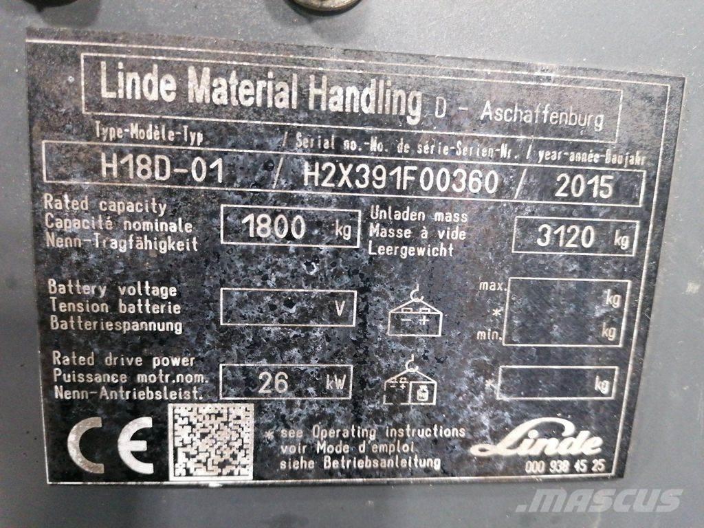 Linde H18D-01 Stivuitor GPL