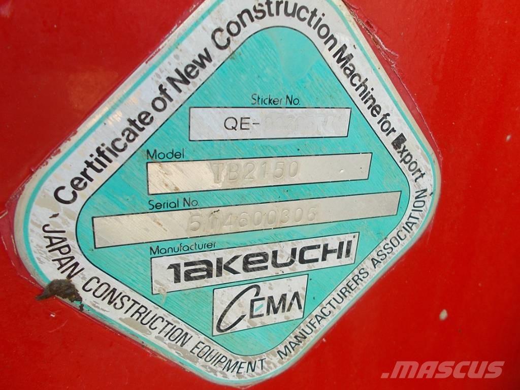 Takeuchi TB 2150 Excavatoare pe șenile
