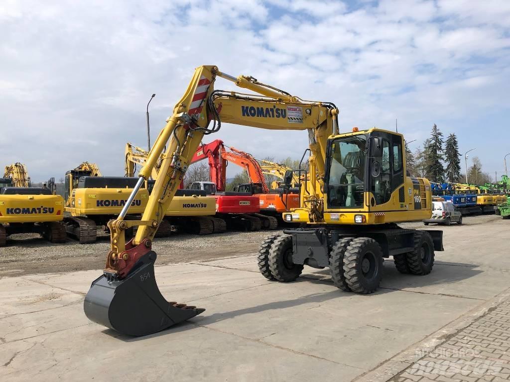 Komatsu PW160-8 Excavatoare cu roti
