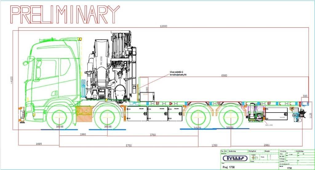 Scania R 590 Camioane cu macara