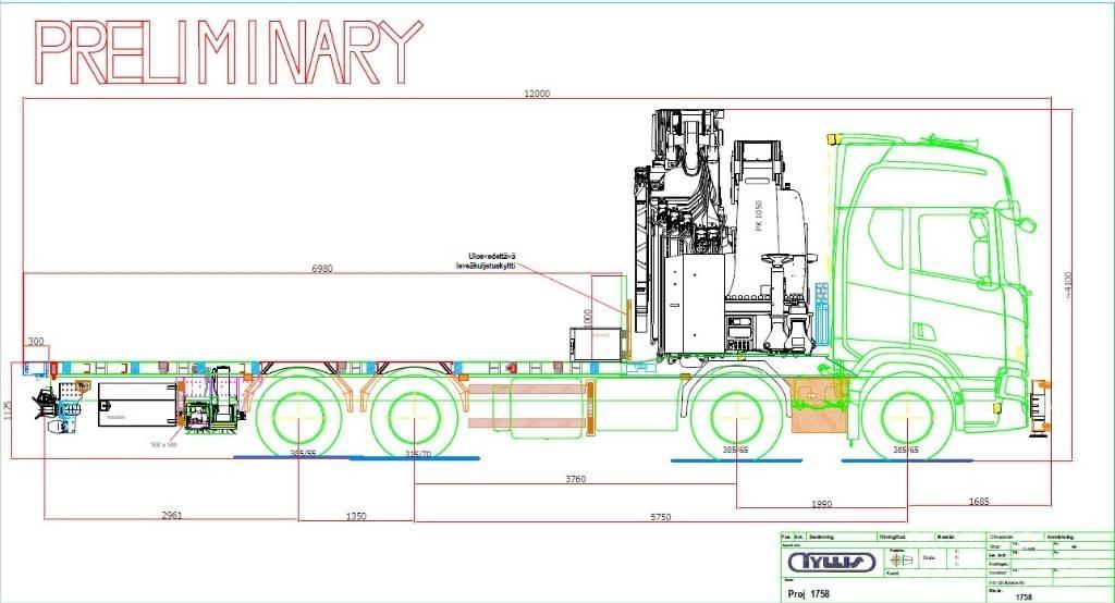 Scania R 590 Camioane cu macara